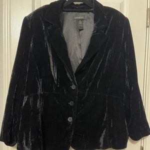 Lane Bryant Black Velvet Women's Jacket